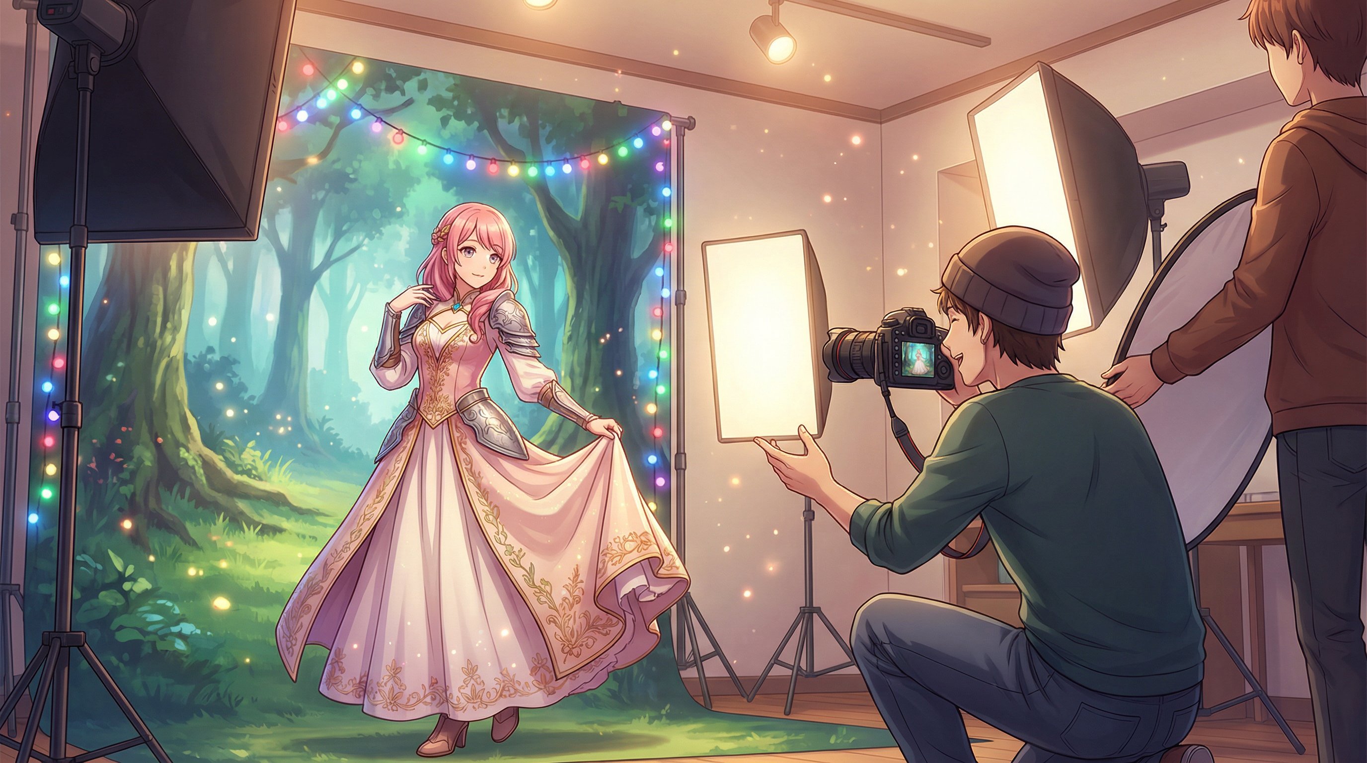 夫妻夜里看的AV案例-Cosplay影像拍摄